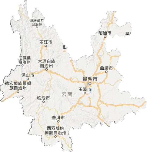 云南省高清地图交通图