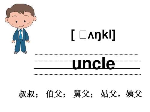 叔叔英语怎么读单词
