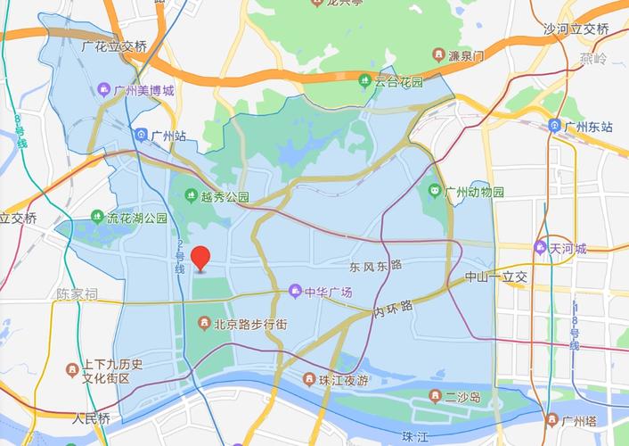 广州市越秀区地图