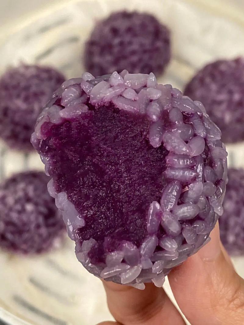 紫薯糯米丸子菜谱