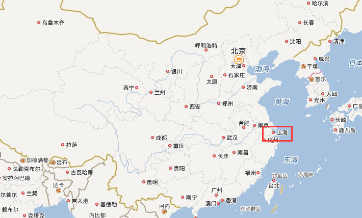 上海的地理位置的相关图片